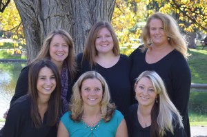 Left to Right, Top Row: Sandy, Heidi, Kathleen Bottom Row: Natalie, Dr. Ross, Megan